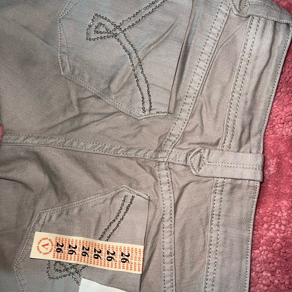 Vertigo Paris Gray Flare & Wide Leg Jeans